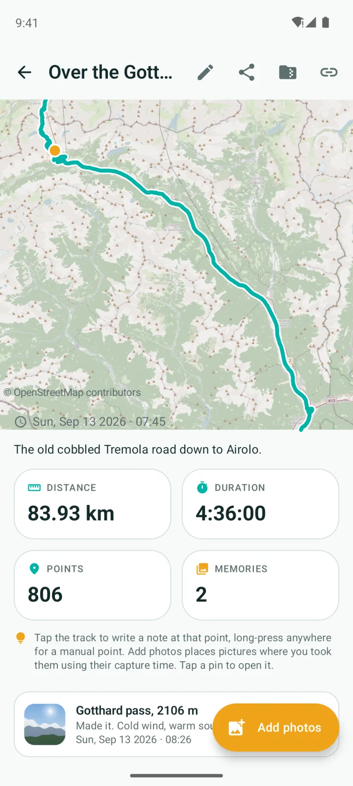 Reise-Detail